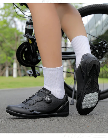 Scarpe da ciclismo da uomo e da donna per bici da strada, competizione e velocità, scarpe sportive da ciclismo autobloccanti con tacchette SPD