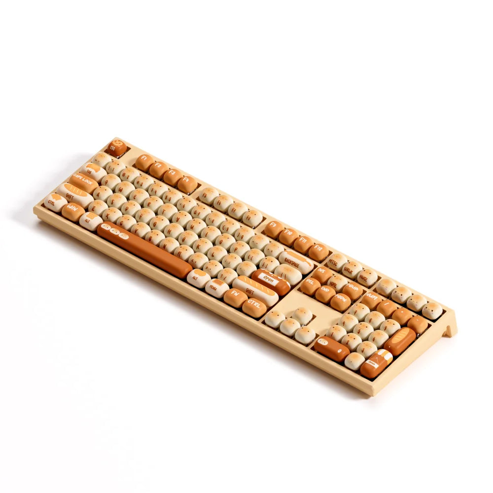 Akko MonsGeek MG108B Bun Wonderland Wireless Mechanical Keyboard MOG Profile RGB 108 Keys Full Size Hot Swap USB / 2.4G / BT 5.0
