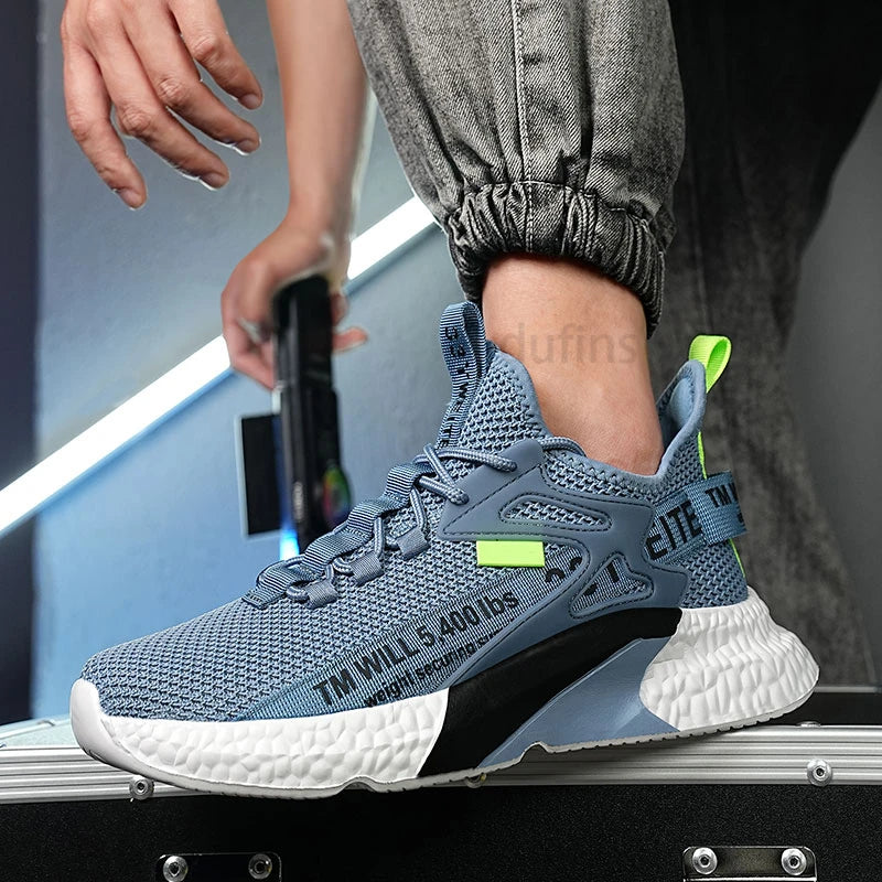 Men's New Sneakers Light Casual Fashion Running Elastic Leisure Outdoor Mesh Summer Sports Tennis Walking Shoes 2025 Size