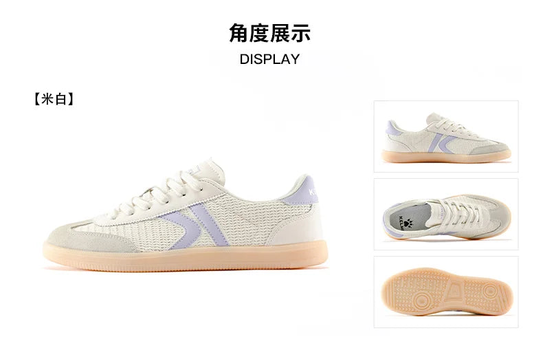 Kelme Men's German Training Shoes Mesh Breathable T-head Shoes Women's Casual Versatile Low Top Board Shoes