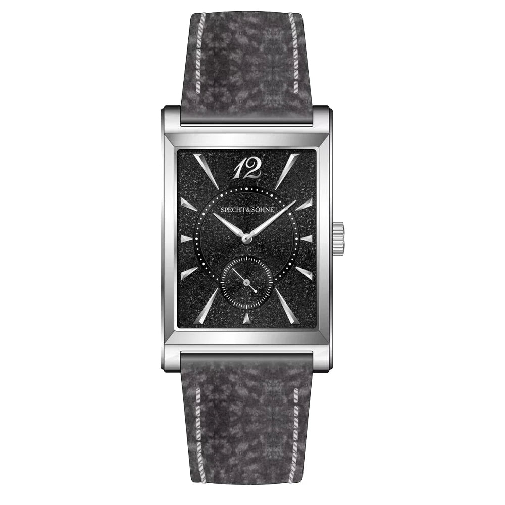 2025 New Fashion Specht & Söhne Square Watch Men's Watches Ultrathin Japan Movement Casual Men's Watch Black Color Men's Watch 26MM