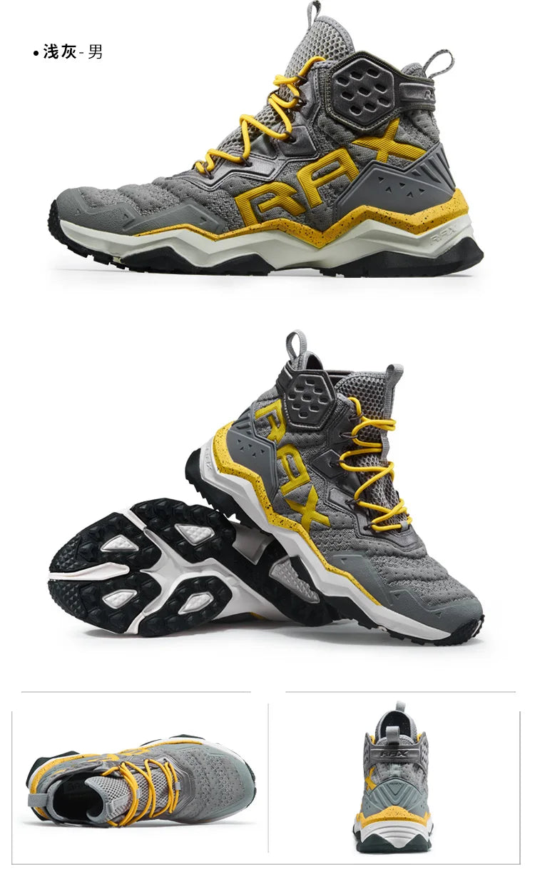 Rax Men Hiking Shoes Breathable Outdoor Sports Sneakers Lightweight Mountain Climbing Trekking Shoes Lightweight Shoes
