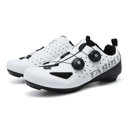 Road Cycling Shoes Flats Cleats Shoes Speed Cycling Sneakers Men’s Bike Shoes Women’s Self-Locking Non-slip Mountain Bicycle SPD Shoes