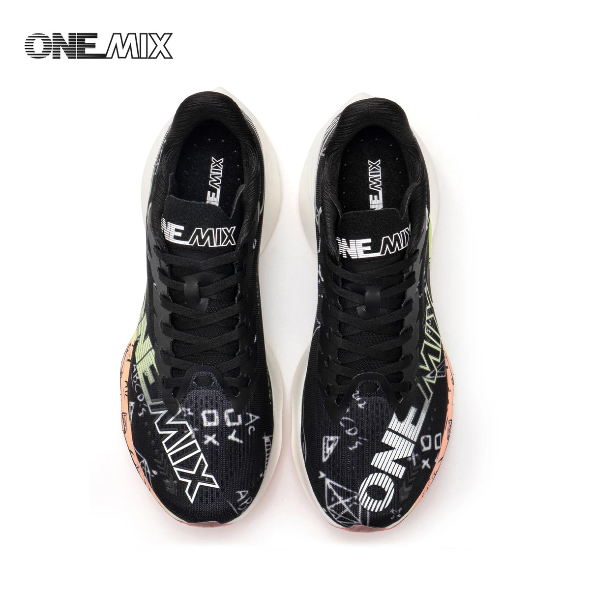 ONEMIX Nové nylonové běžecké boty s karbonovou deskou pro maraton a závody – tlumící nárazy, profesionální stabilní opora, ultralehké tenisky s odrazem