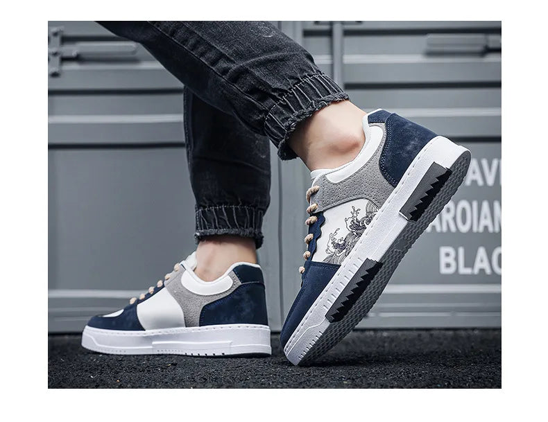 autumn new men casual shoes Outdoor Breathable Flat Shoes Fashion LaceUp Sneakers Men Comfort Trendy Sports Shoes Zapatillas