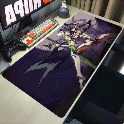 Overwatch 2 Gaming Accessories Mouse Pad Gamer Cabinet Pc Big Desk Mat Computer Keyboard Desks Xxl Mousepad Anime Large Mausepad, produit gaming premium Fraquane