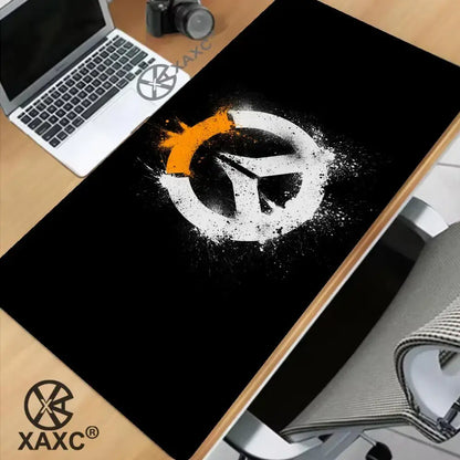 Alfombrilla de ratón grande de Overwatch, estilo kawaii, XXL, para ordenador, escritorio, gamers, oficina, alfombra, teclado, mesa, accesorios para juegos, MousepadXAXC