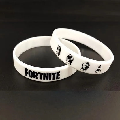 1 piece Red Black Blank Fitness Fortnite Wristband Gift Men's Women's Children's Rubber Silicone Bracelet Wholesale