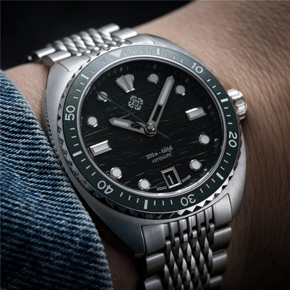 IXDAO IPOSE 2026 New Men's Automatic Mechanical Watch Poseidon Pattern Diving Watch 20Bar Stainless Steel BWG-9 Reloj Hombre