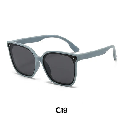 Children's Sunglasses Large Frame Fashionable Sunshade Anti-ultraviolet Silicone Polarized Children's Glasses 23048 23048