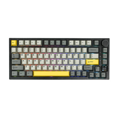 Ajazz AK820 Pro 75% Gasket-mounted Bluetooth 5.1/2.4G Wireless/Wired Mechanical Keyboard with TFT Screen for Mac/Win