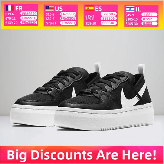 Nike Court Vision Alta Lifestyle cipők férfiaknak és nőknek, kényelmes szabadidő- és sportcipők, CW6536-001