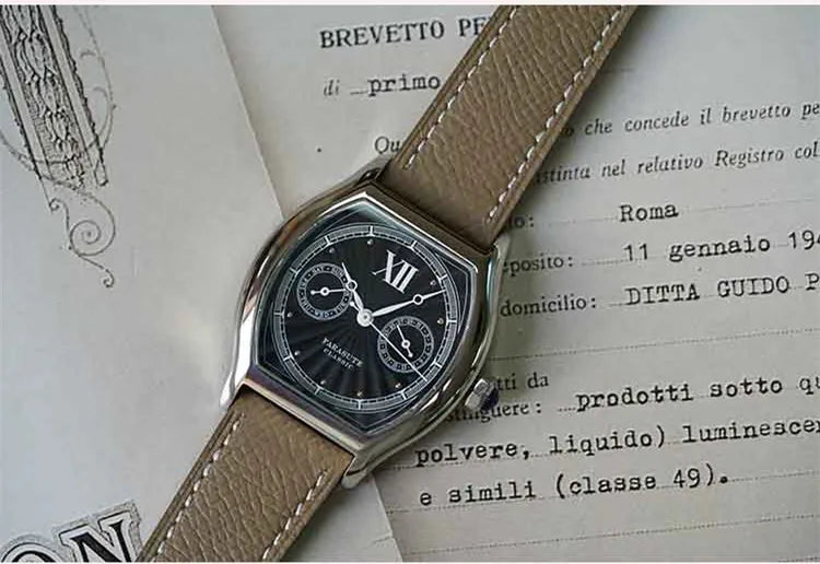 FARASUTE Nieuw 36 mm herenhorloge met quartz uurwerk VH64, roestvrij staal, sportief en modieus, saffierglas, waterdicht herenhorloge