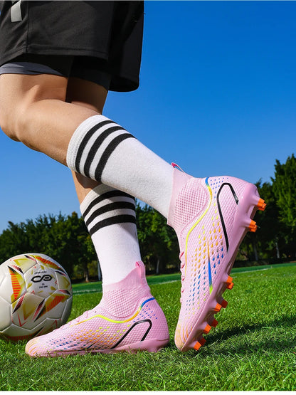 New Men Soccer Shoes Hot Sale High-quality Futsal Football Boots Unisex Cleats Ultralight Women Professional TF/FG Sneakers