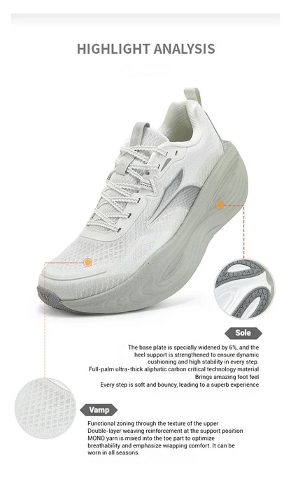 Sapatilhas de Running para Homem 361 Degrees PopBlaze 5 — Novo Amortecimento, Sola Grossa, Respiráveis, Antiderrapantes, para Jogging ao Ar Livre — Sneakers Masculinos 672532212