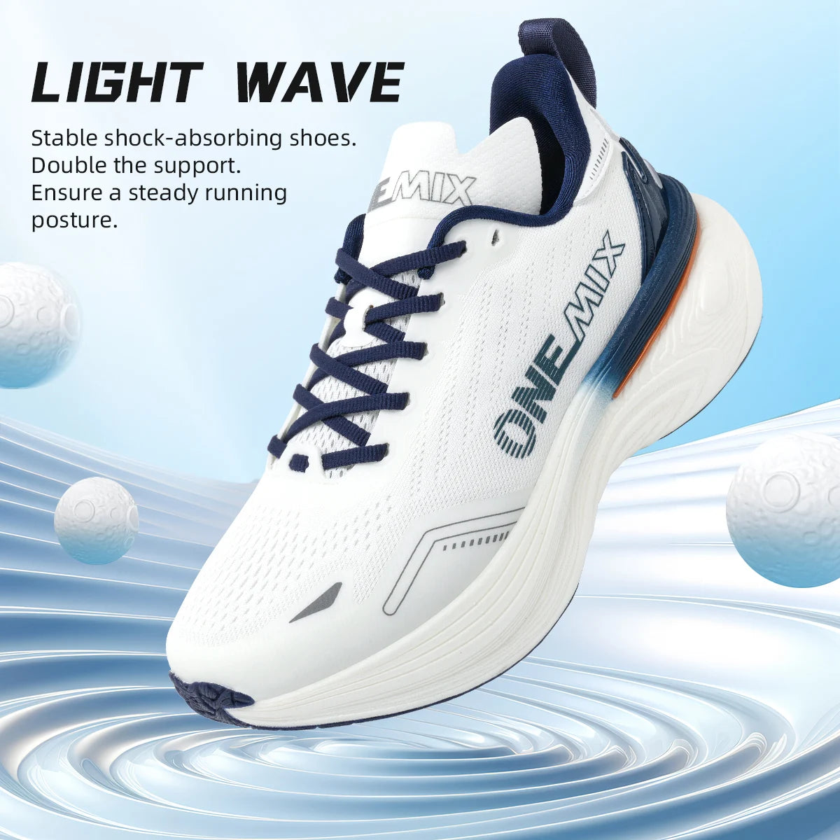 ONEMIX new jogging running shoes for women and men, light sneakers, road shoes, wear-resistant fashion sports shoes for fitness