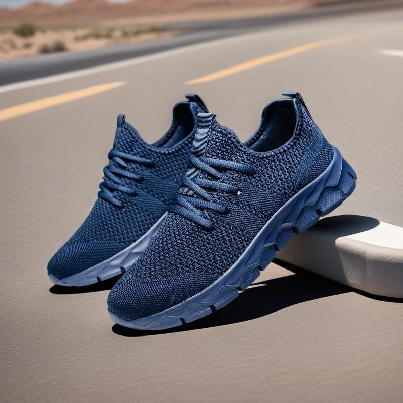 Sneakers til mænd i let mesh, damesko, casual flade sko, løbesko til mænd, bløde tennissko, åndbare herresneakers