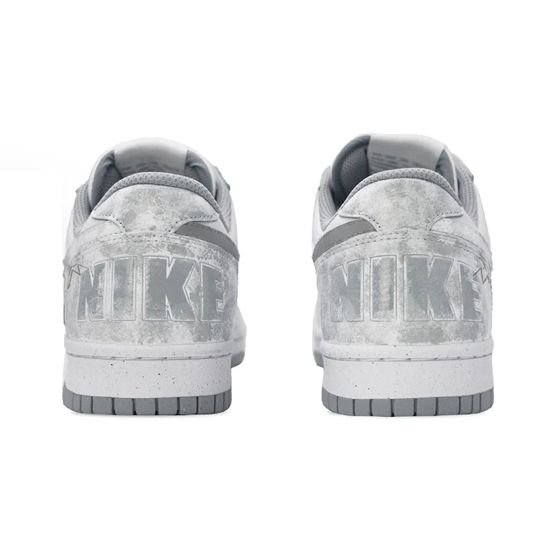Mukautetut lenkkarit Nike Big Cold Fog Rose Retro High Street & Chinese Ink Wash -miesten liukumattomat matalavartiset skeittikengät