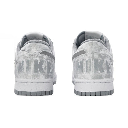 Mukautetut lenkkarit Nike Big Cold Fog Rose Retro High Street & Chinese Ink Wash -miesten liukumattomat matalavartiset skeittikengät