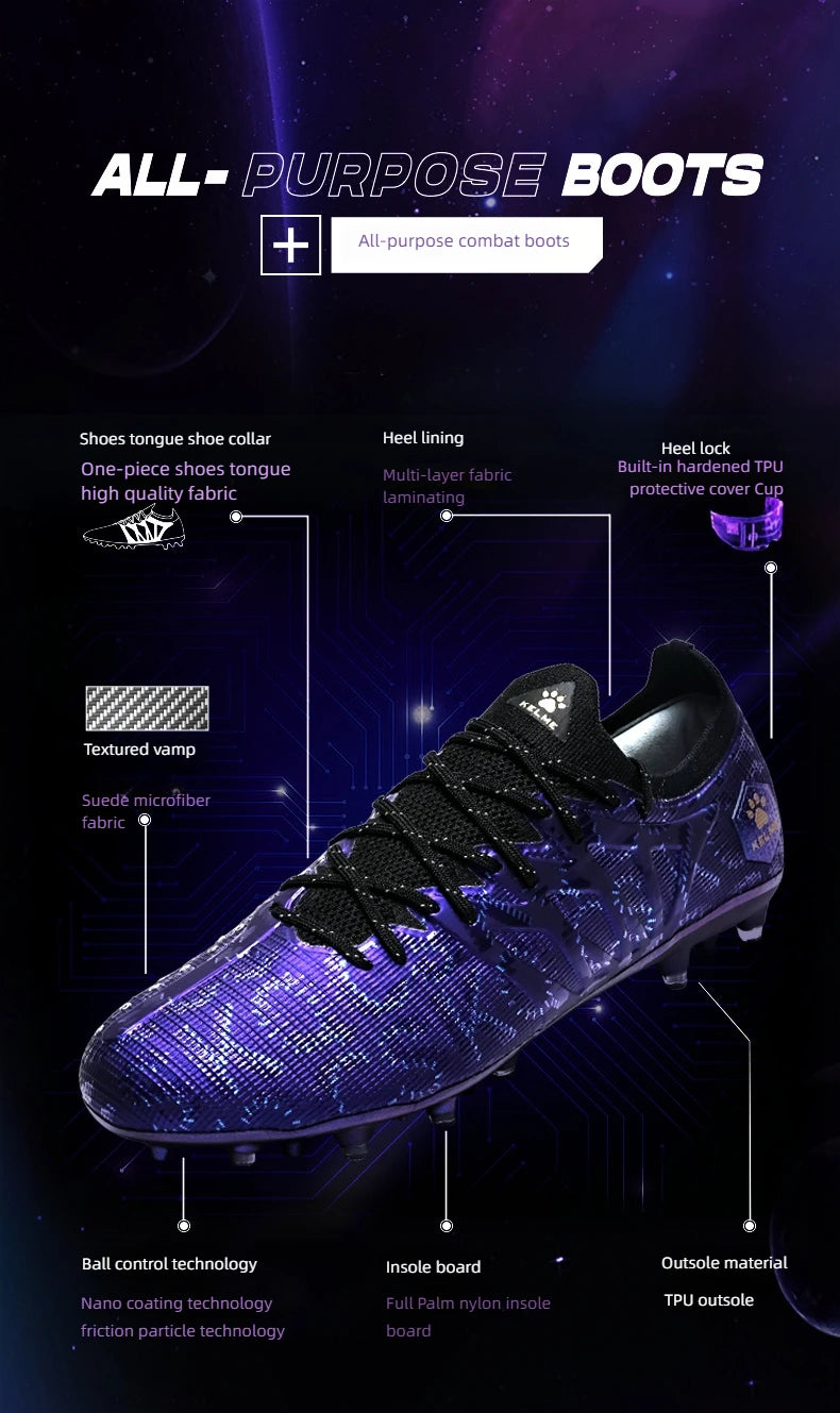 KELME Adult Botas de fútbol para hombre Blast 3.0 con tacos cortos MG, calzado deportivo profesional para partido y entrenamiento, transpirable