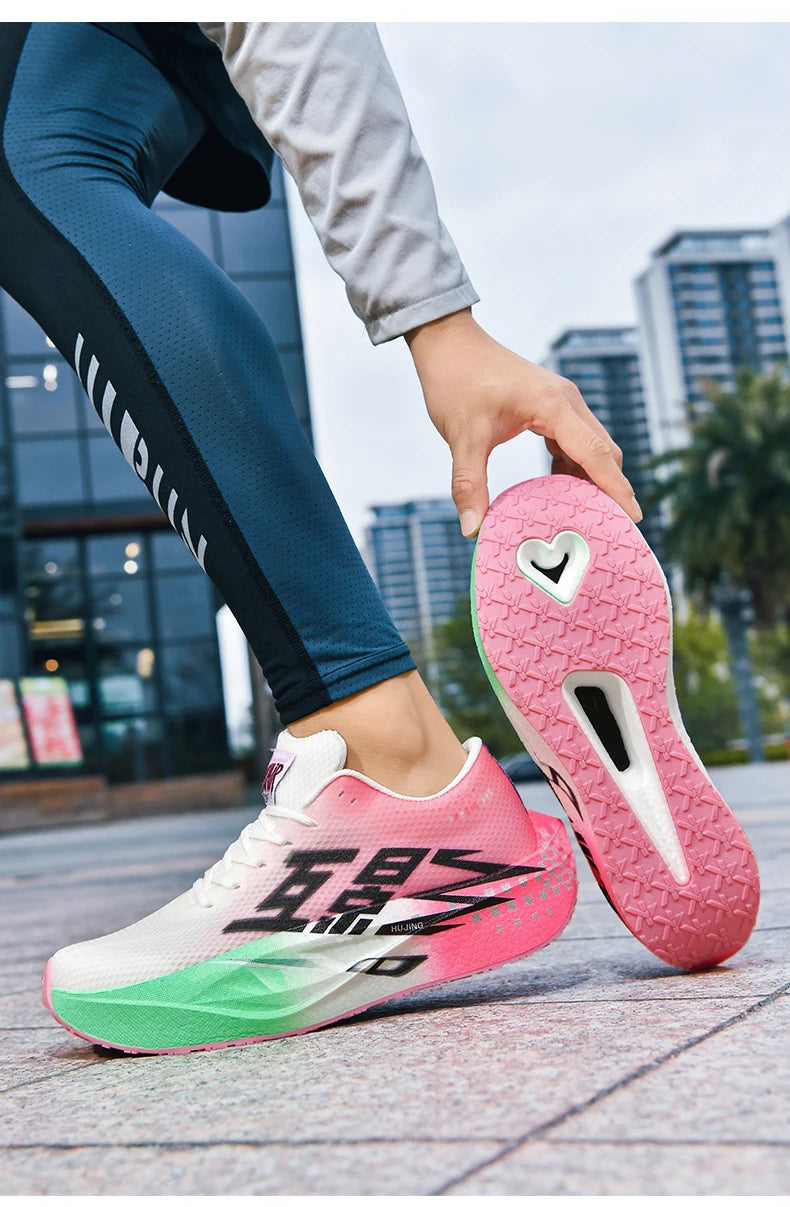 Vyriški sportiniai „Carbon Board“ specialūs, kvėpuojantys, lengvi, moteriški, patogūs, sportiniai, neslystantys sportiniai bateliai, skirti maratonui ir bėgimui