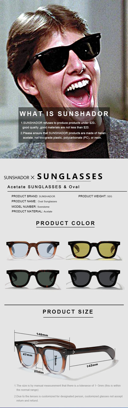 Luksusowa marka, designerskie, klasyczne okulary przeciwsłoneczne z acetatu w kolorze żółwiowym, męskie okulary w stylu retro, modne okulary męskie do noszenia na świeżym powietrzu, 148 mm