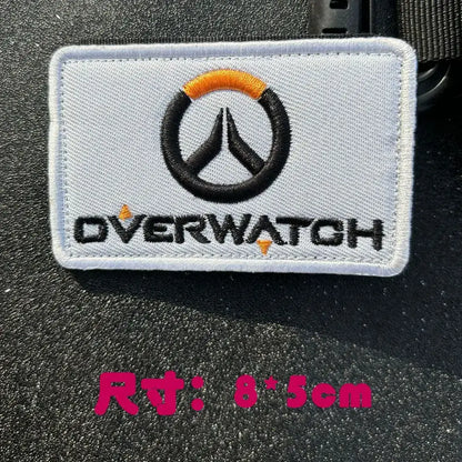 Anime Overwatch DVA Armband Patch Cosplay Backpack Applique Decoration Patches Clothing
