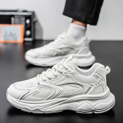 Herren-Speed-Freizeitsneaker für Frühling und Sommer, mit weicher Sohle, rutschfest, atmungsaktiv, Outdoor-Laufschuhe, modische Youth Joker Sportschuhe