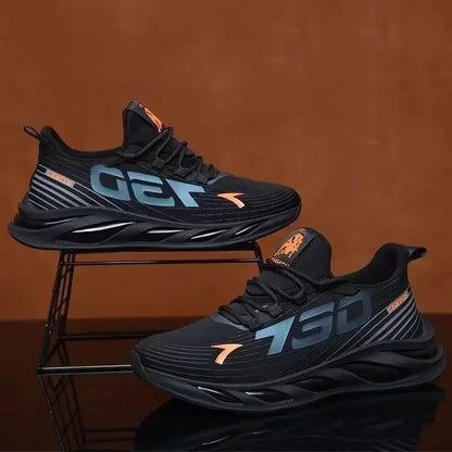 New Summer Mens Breathable Mesh Running Shoes Lightweight Sports Sneakers Trendy Brand