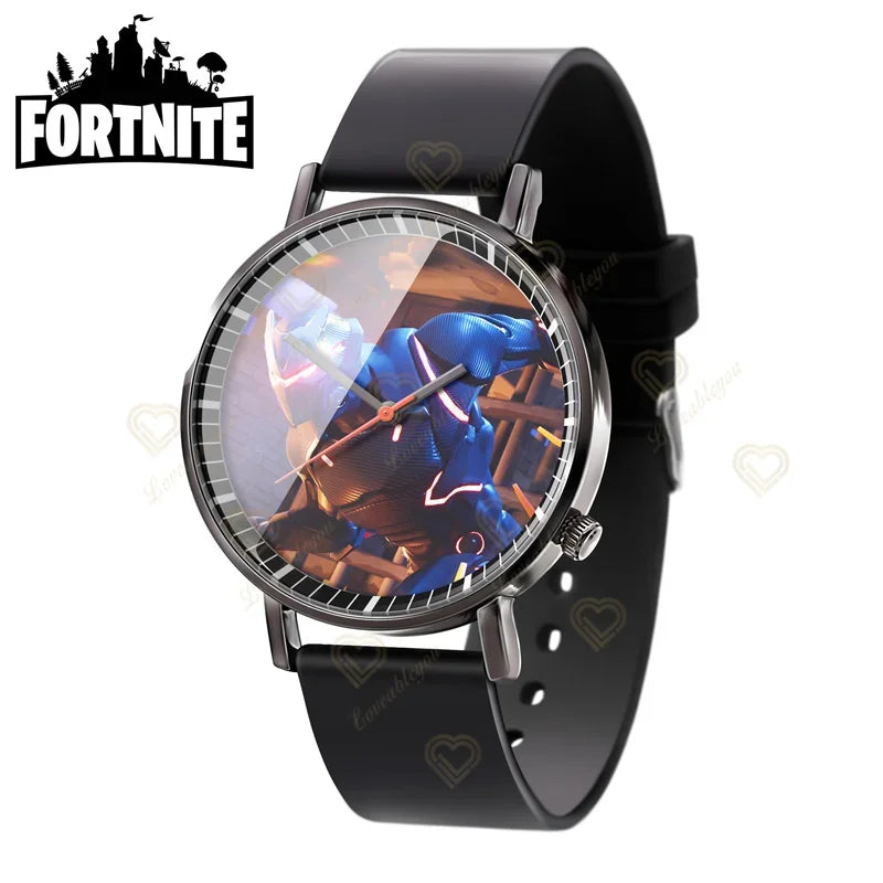 Wrist Watch F-Fortnited Cook Watch Trend Fashion Creative Quartz Student Watches Battle Game Figure Model Kids Birthday Gift
