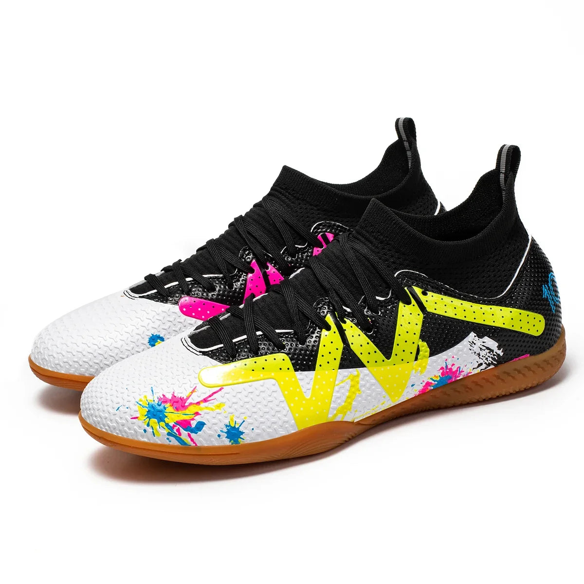 Botte de Football en salle, crampons de Futsal professionnels pour hommes, chaussures de Football pour adultes, durables, confortables, antidérapantes, baskets d'entraînement pour adolescents
