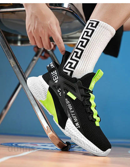 Men's New Sneakers Light Casual Fashion Running Elastic Leisure Outdoor Mesh Summer Sports Tennis Walking Shoes 2025 Size