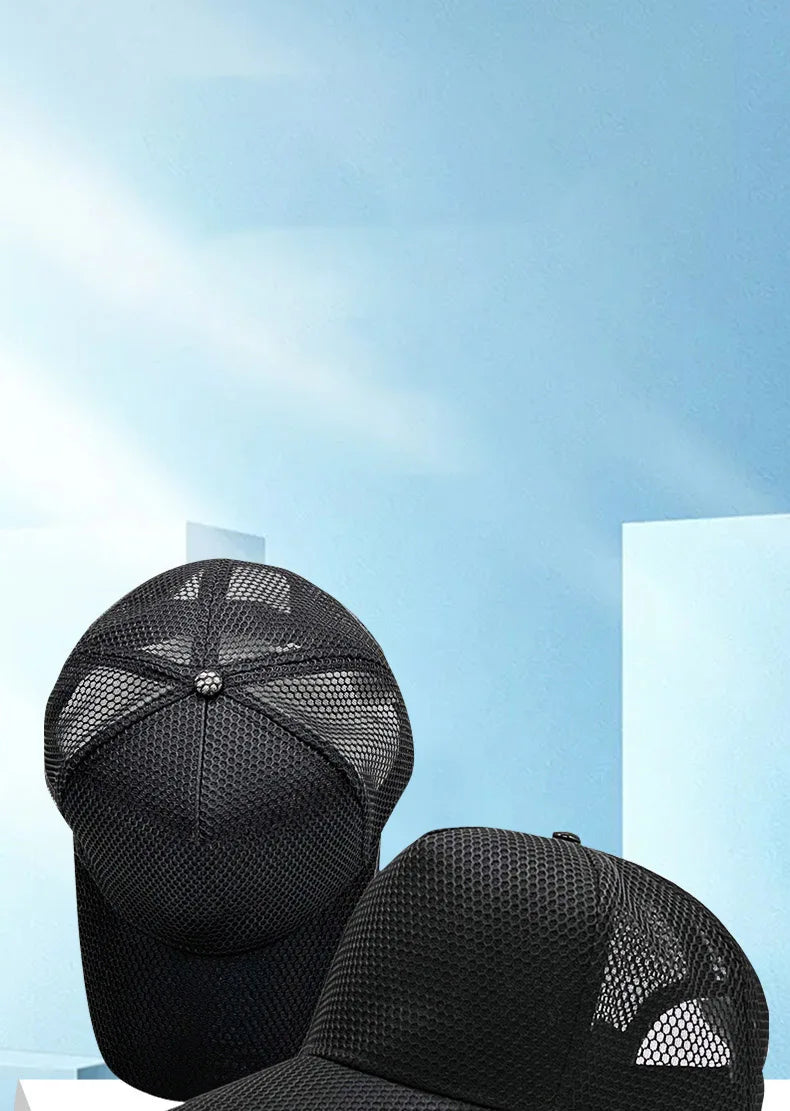 60-64cm Big Head Mesh Breathable Baseball Cap Men And Women Thin Section High Top Hat Outdoor Sunscreen Sun Hat Duck Tongue Hat