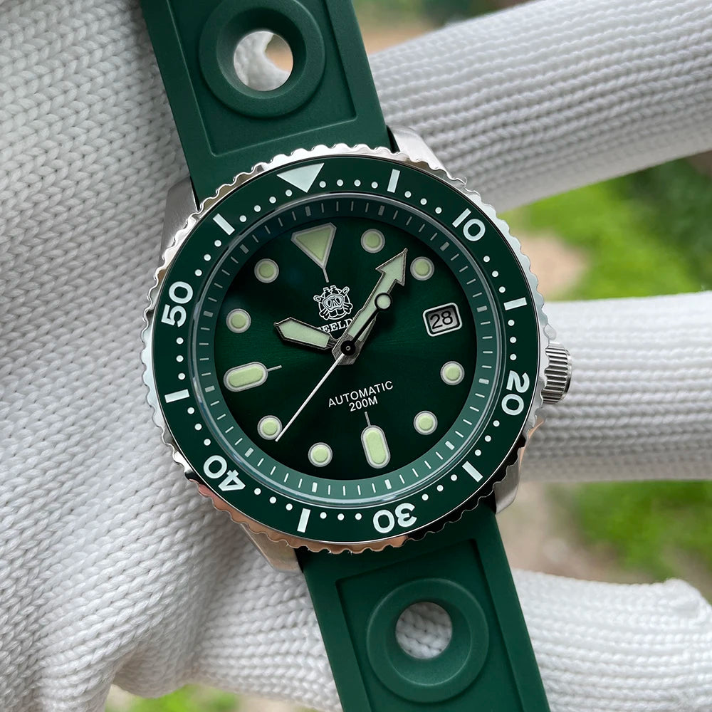 STEELDIVE SD1973 Men's Dive Watch NH35 Automatic Mechanical Men's Watch Luminous Ceramic Bezel Diver Watch Men Watches Sapphire