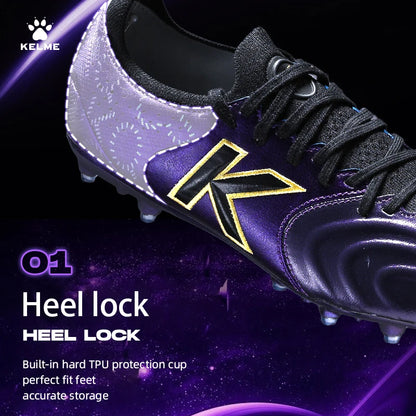 Kelme Kangaroo Leather MG Soccer Shoes Professional Match Sports Football Shoes Outdoor Anti-Slip Football Boots