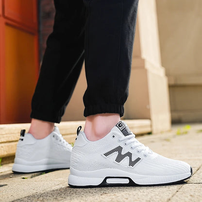 Masszív férfi cipő, magasságnövelő talpbetét 6 cm, sport, nagy méret 37–46