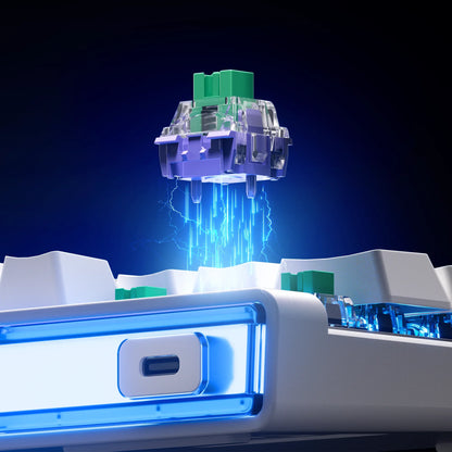 Mchose Ace68 Air Gaming Keyboard Hall Effect 0.001mm Rapid Trigger 8K+256K Polling Rate Dynamic RGB Light Box Magnetic