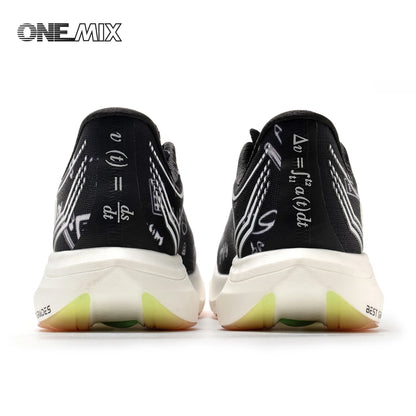 ONEMIX Nové nylonové běžecké boty s karbonovou deskou pro maraton a závody – tlumící nárazy, profesionální stabilní opora, ultralehké tenisky s odrazem