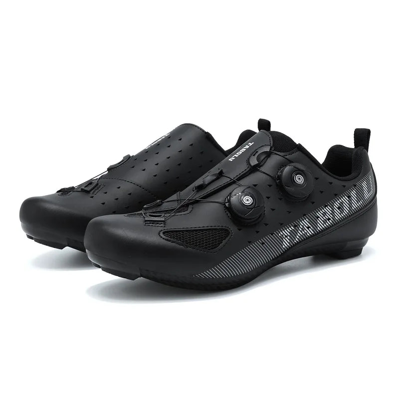 Road Cycling Shoes Flats Cleats Shoes Speed Cycling Sneakers Men’s Bike Shoes Women’s Self-Locking Non-slip Mountain Bicycle SPD Shoes