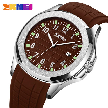 Skmei 9286 Luxe sporthorloge met datum en siliconen band voor heren (Relogio Masculino) met quartz-uurwerk