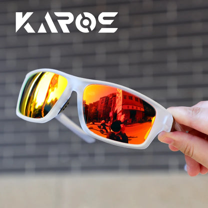 Ochelari polarizați Karos UV400 pentru bărbați și femei – ciclism, pescuit, alergare, sporturi în aer liber, ochelari de soare pentru bicicletă, ochelari pentru condus și călărie YZ2012