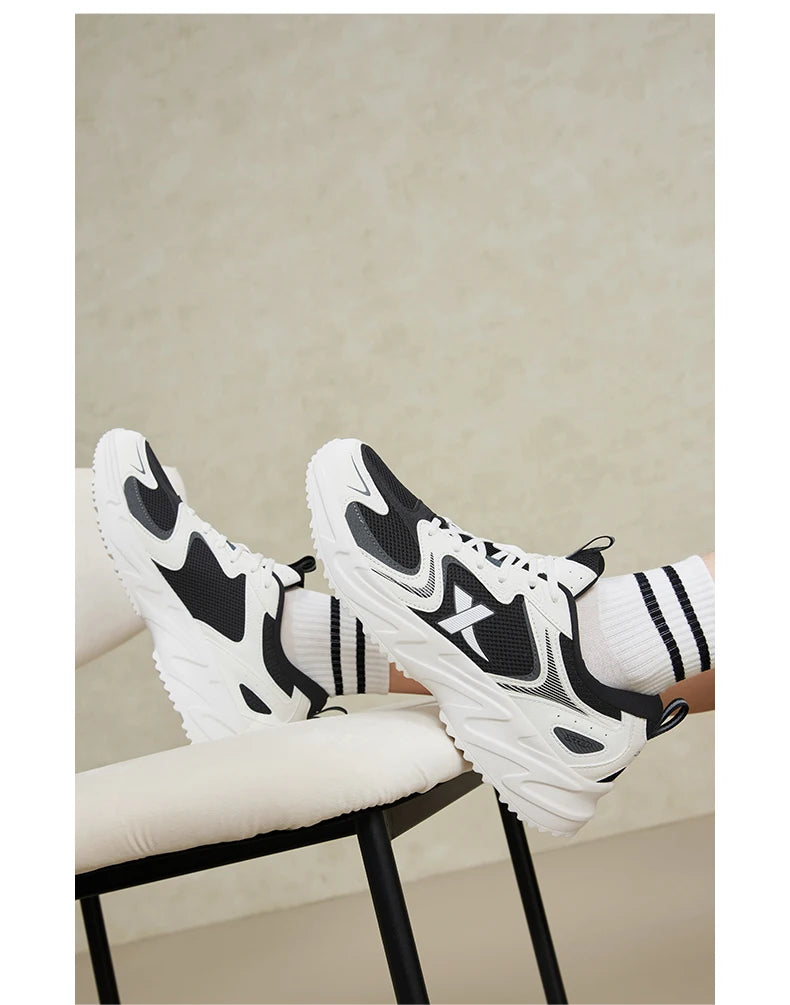 Xtep Casual Shoes For Men Summer Durability Men's Sports Shoes Wear-Resistant Lace Up Non-Slip Outdoor Shoes 876219320026