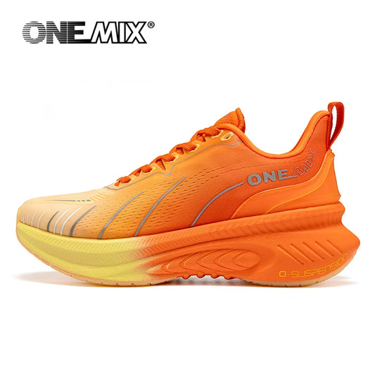 ONEMIX – nowe buty do biegania z amortyzacją dla mężczyzn, odpowiednie dla osób intensywnie biegających, sznurowane, sportowe, damskie, antypoślizgowe, outdoorowe, męskie trampki sportowe