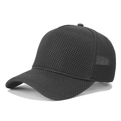 60-64cm Big Head Mesh Breathable Baseball Cap Men And Women Thin Section High Top Hat Outdoor Sunscreen Sun Hat Duck Tongue Hat