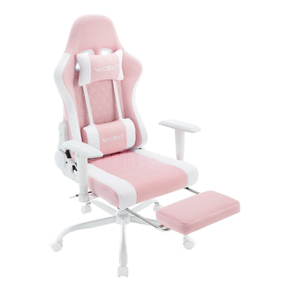WOLTU Massage Gaming Chair Ergonomic Adjustable Height Office Armchair with Headrest Footrest Swivel Chair Mesh Computer Chair