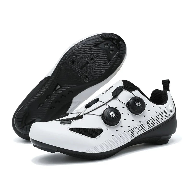 Road Cycling Shoes Flats Cleats Shoes Speed Cycling Sneakers Men’s Bike Shoes Women’s Self-Locking Non-slip Mountain Bicycle SPD Shoes