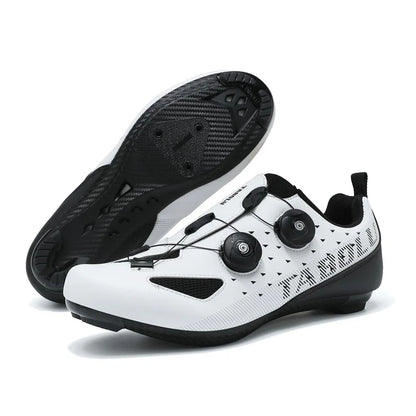 Road Cycling Shoes Flats Cleats Shoes Speed Cycling Sneakers Men’s Bike Shoes Women’s Self-Locking Non-slip Mountain Bicycle SPD Shoes