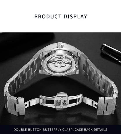 CADISEN Luxury Design 42MM Men's Watches Japan MIYOTA 8215 Sapphire Glass Mechanical Automatic Watch Men 100M Waterproof