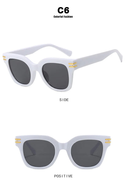Ochelari de soare pătrați supradimensionați, la modă, de calitate superioară, cu protecție UV, pentru șofat, pentru bărbați și femei, cu personalitate, ochelari unisex