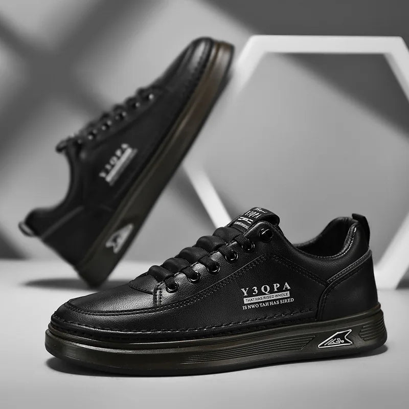 Men's summer fashionable casual driving shoes, sporty slip-on loafers, versatile comfortable breathable wear-resistant leather